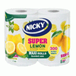 Nicky Super Lemon Kitchen Roll X 2