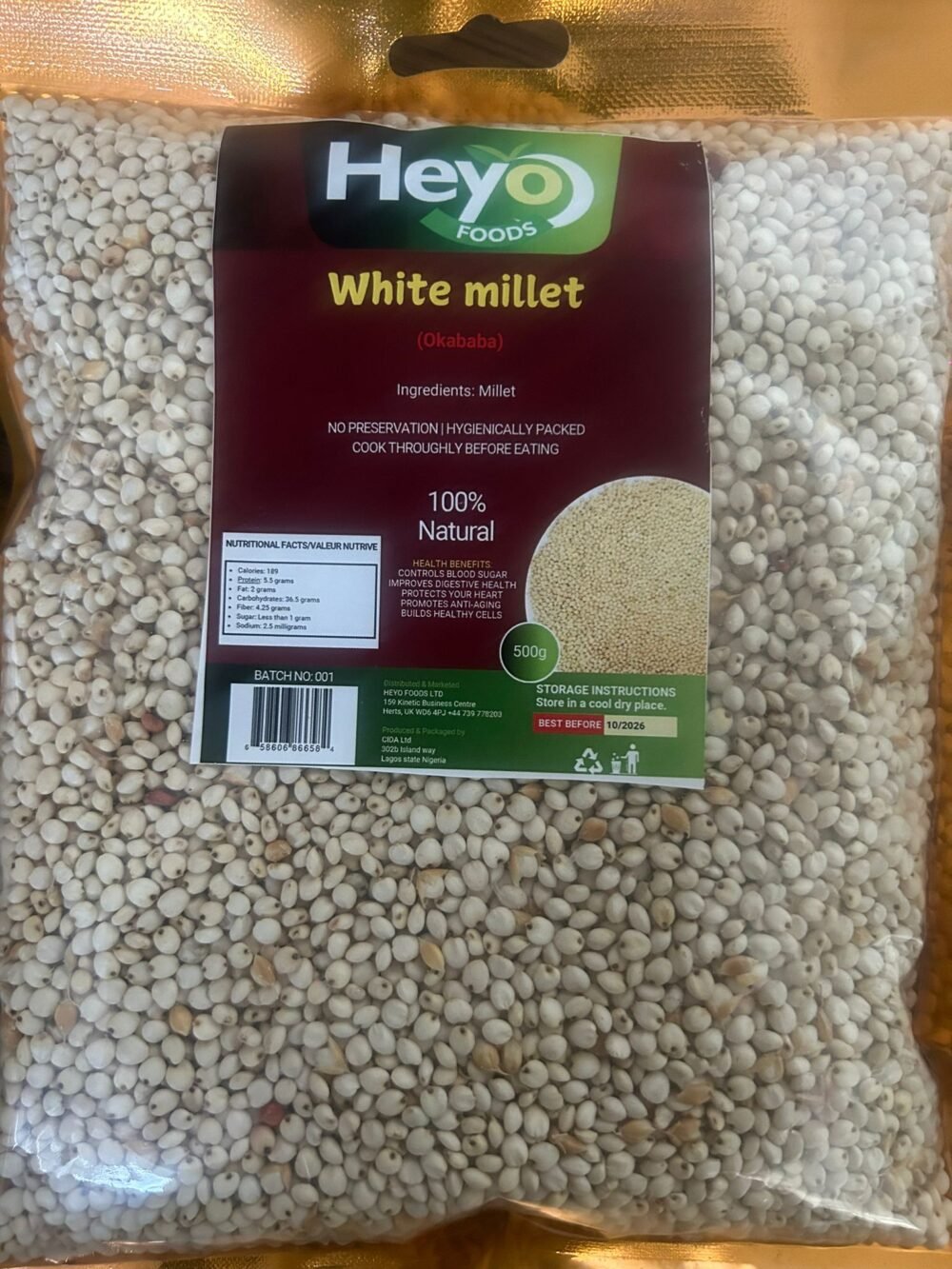 White millet 500g